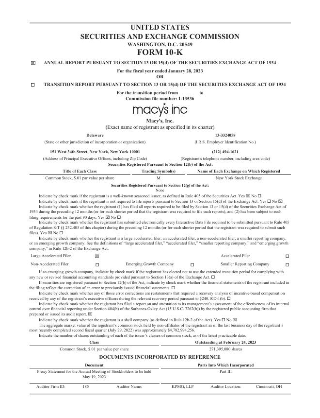 梅西百货Macys,Inc.（M）2022年年度报告（英文版）_第10页