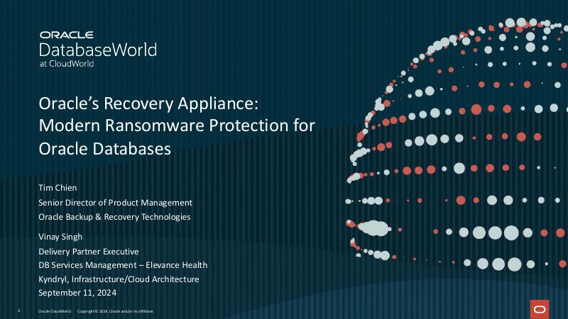 ORACLE：Oracle的恢复设备：Oracle数据库的现代勒索软件保护（英文版）