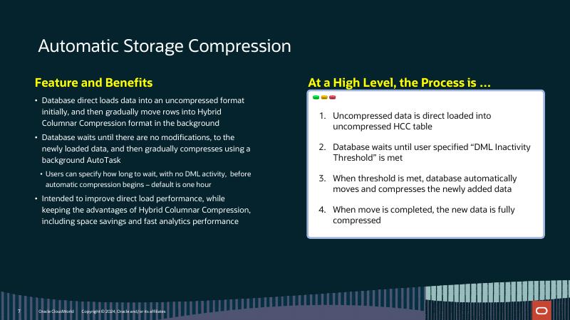 ORACLE：高级压缩：Oracle数据库23 ai有什么新内容？（英文版）_第7页