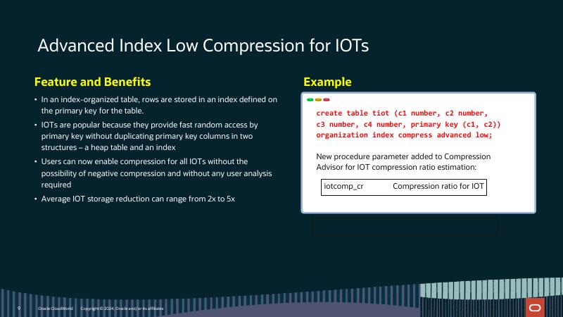 ORACLE：高级压缩：Oracle数据库23 ai有什么新内容？（英文版）_第9页