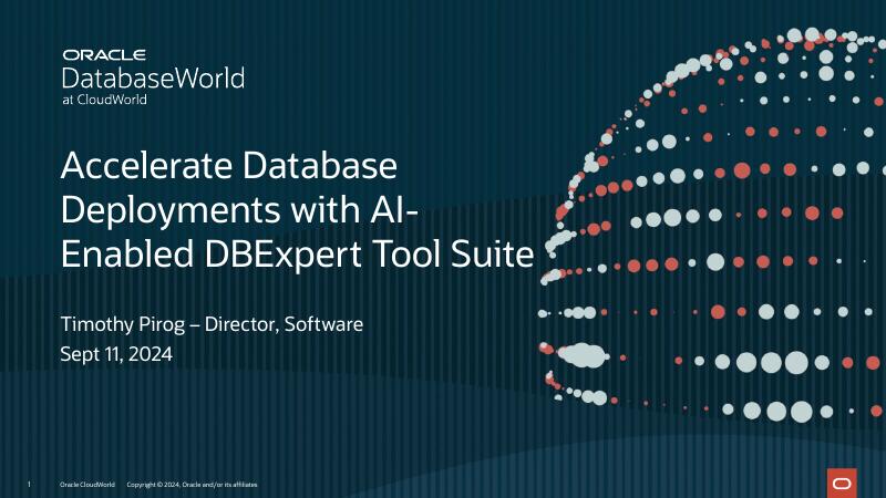 ORACLE：通过AI赋能的DBExpert工具套件加速数据库部署（英文版）