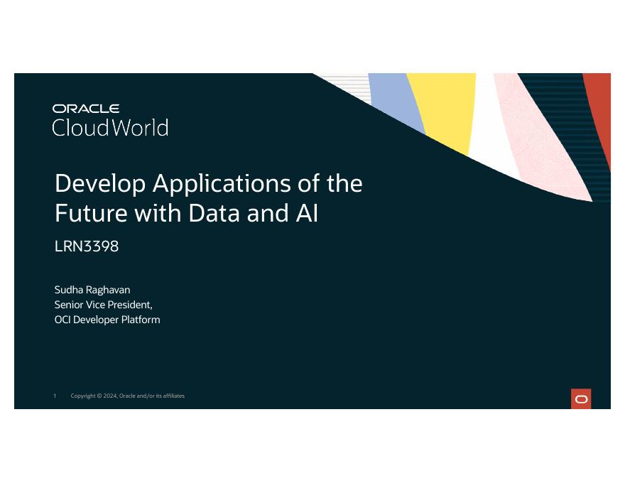 ORACLE：使用数据和人工智能开发未来应用程序（英文版）