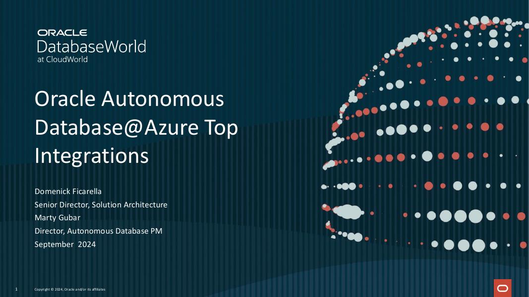 ORACLE：甲骨文自治数据库在Azure上的甲骨文数据库（英文版）