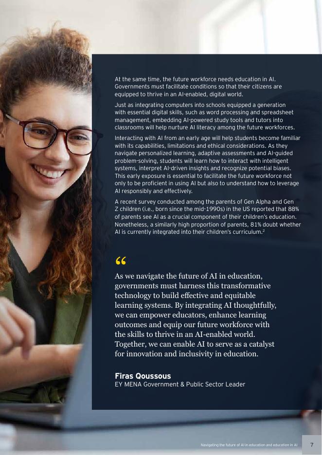 EY安永：2025年教育领域人工智能双重影响研究报告：AI赋能教育与教育领域AI素养培育（英文版）_第7页