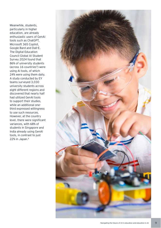 EY安永：2025年教育领域人工智能双重影响研究报告：AI赋能教育与教育领域AI素养培育（英文版）_第9页