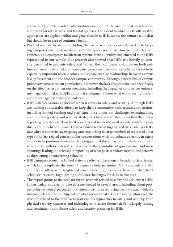 Rand兰德：2025年美国高等教育机构安全与安保状况研究报告：趋势、实践及未来需求（英文版）_第7页