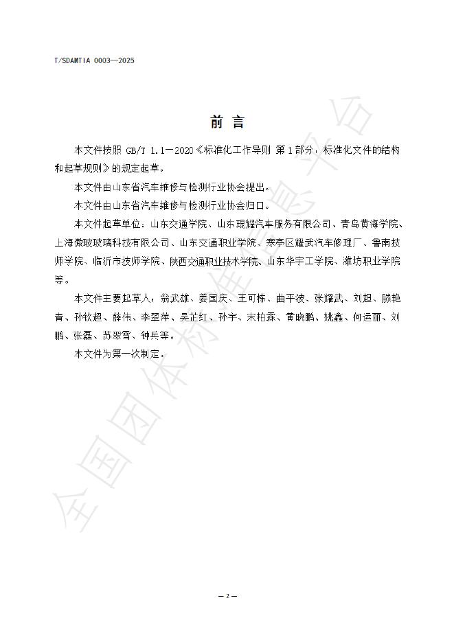 T/SDAMTIA 0003-2025 标准预览