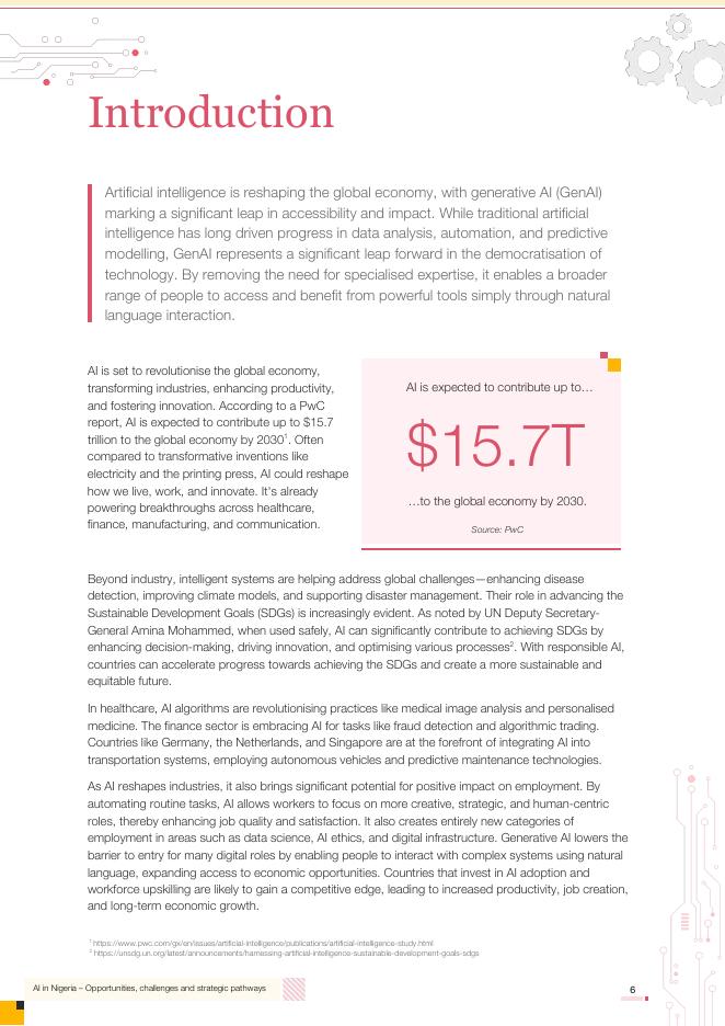 普华永道&微软&拉各斯商学院：2025年尼日利亚人工智能报告：机遇、挑战与战略路径（英文版）_第6页