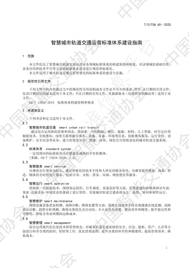 T/CITSA 65-2025 标准预览