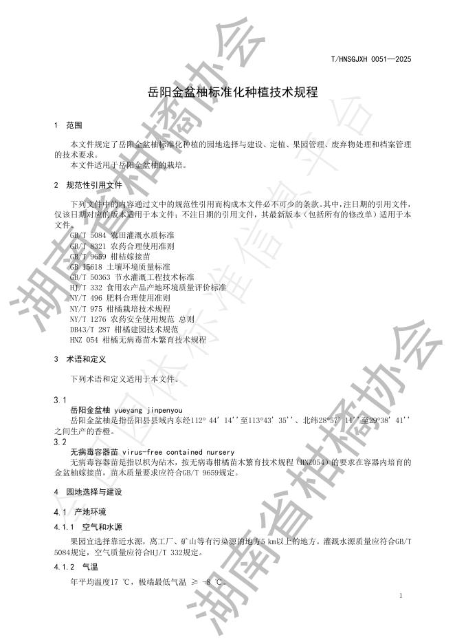 T/HNSGJXH 0051-2025 标准预览