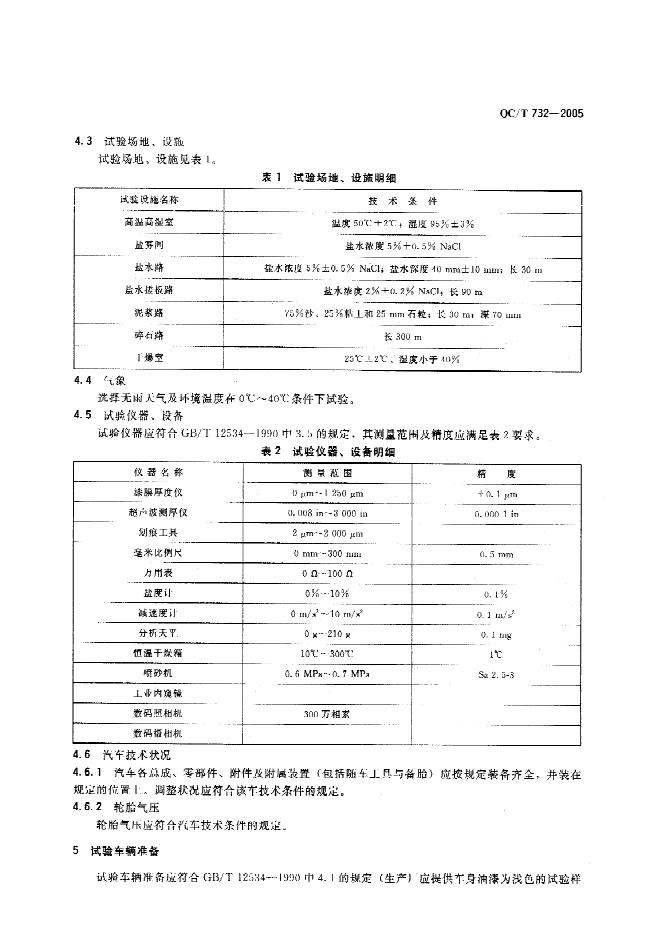 QC/T 732-2005 标准预览