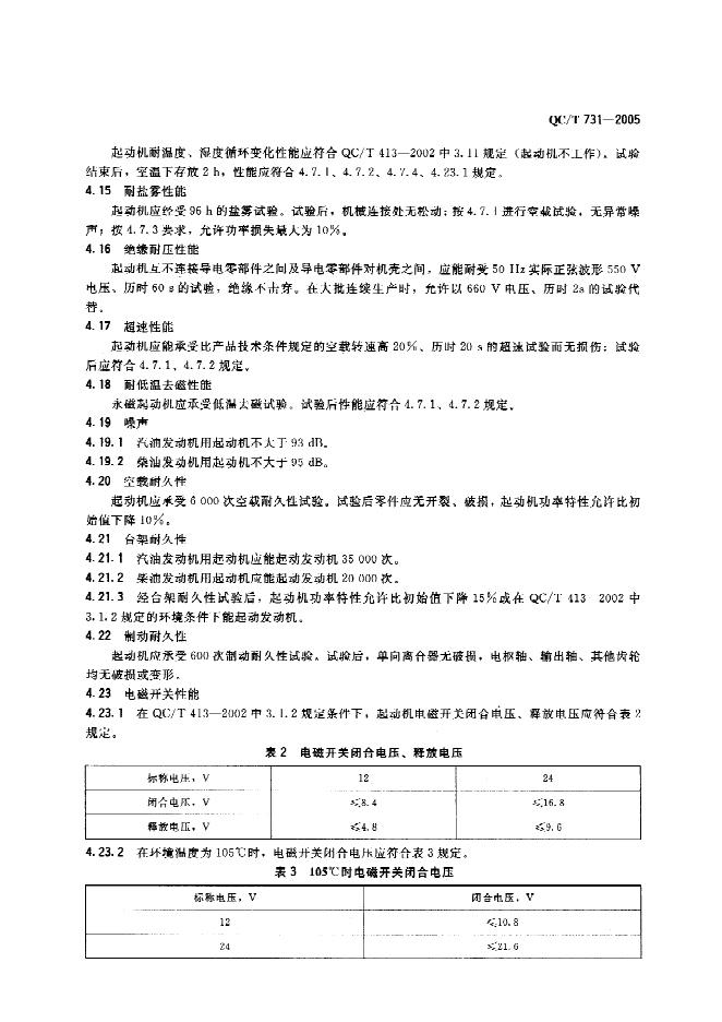 QC/T 731-2005 标准预览