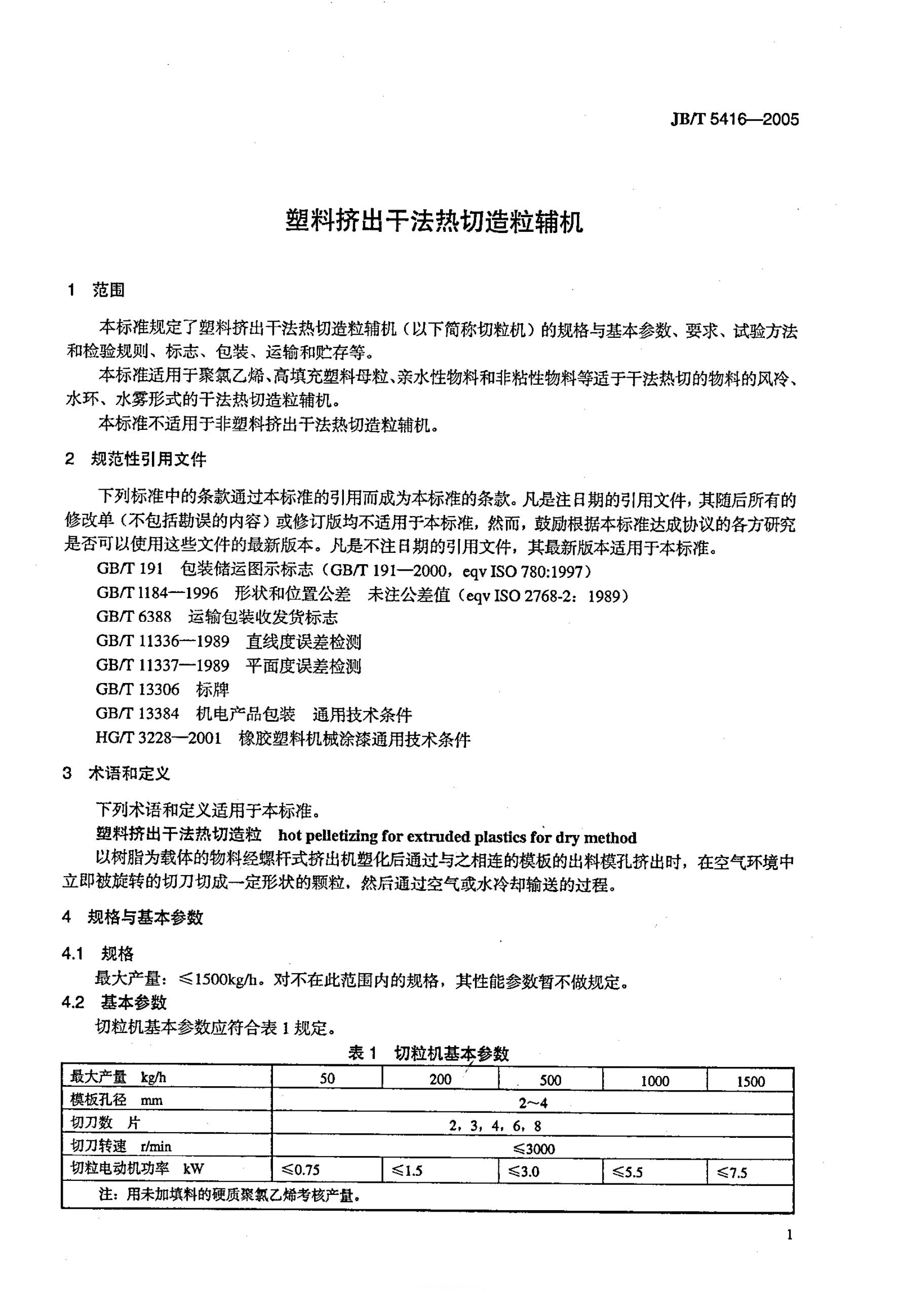 JB/T 5419-2005 标准预览