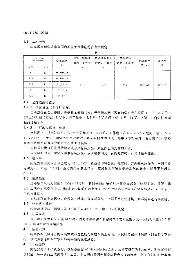 QC/T 724-2004 标准预览