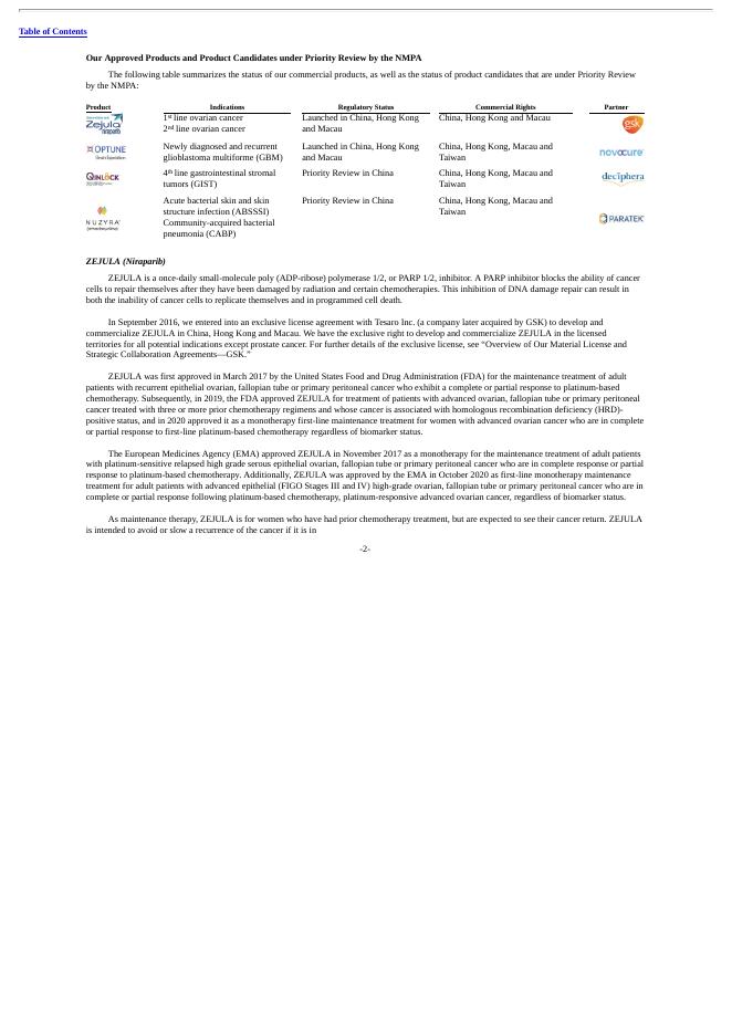 再鼎医药Zai Lab Limited（ZLAB）2020年20-F年度报告（英文版）_第7页