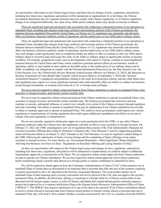 再鼎医药Zai Lab Limited（ZLAB）2022年20-F年度报告（英文版）_第7页