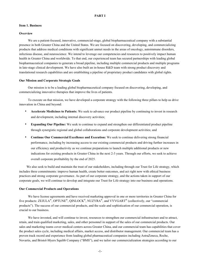 再鼎医药Zai Lab Limited（ZLAB）2023年20-F年度报告（英文版）_第8页