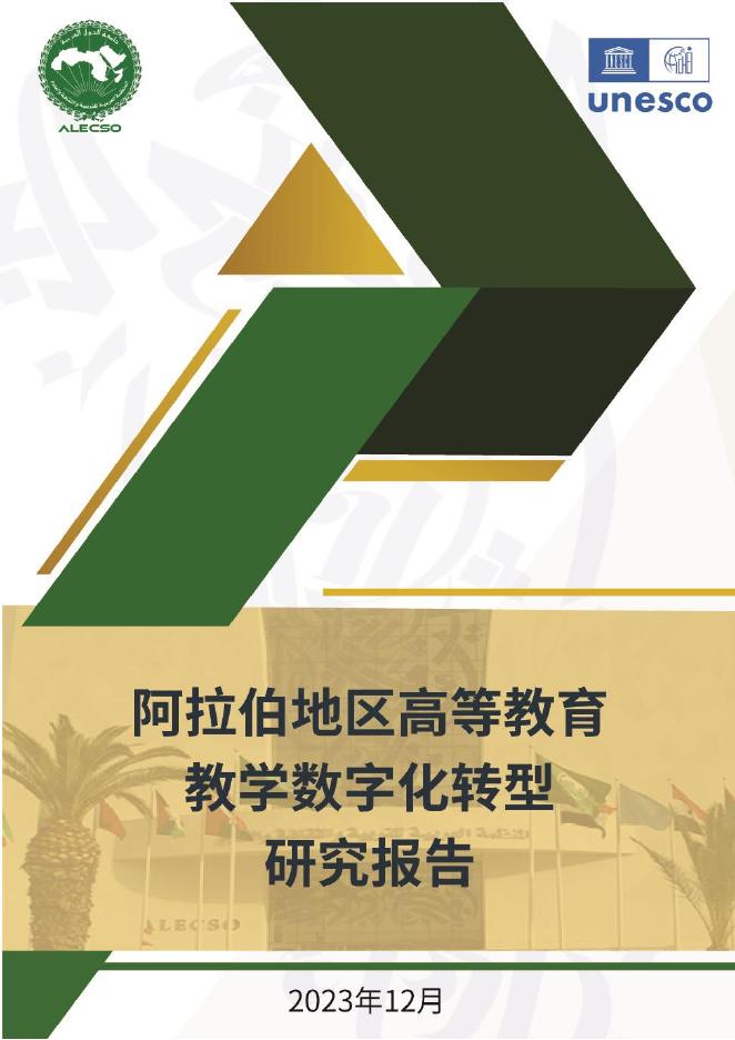 联合国教科文组织：2023年阿拉伯地区高等教育教学与学习<em>数字化转型</em>研究报告 海报