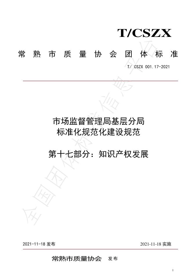 T/CSZX 001.17-2021 标准预览