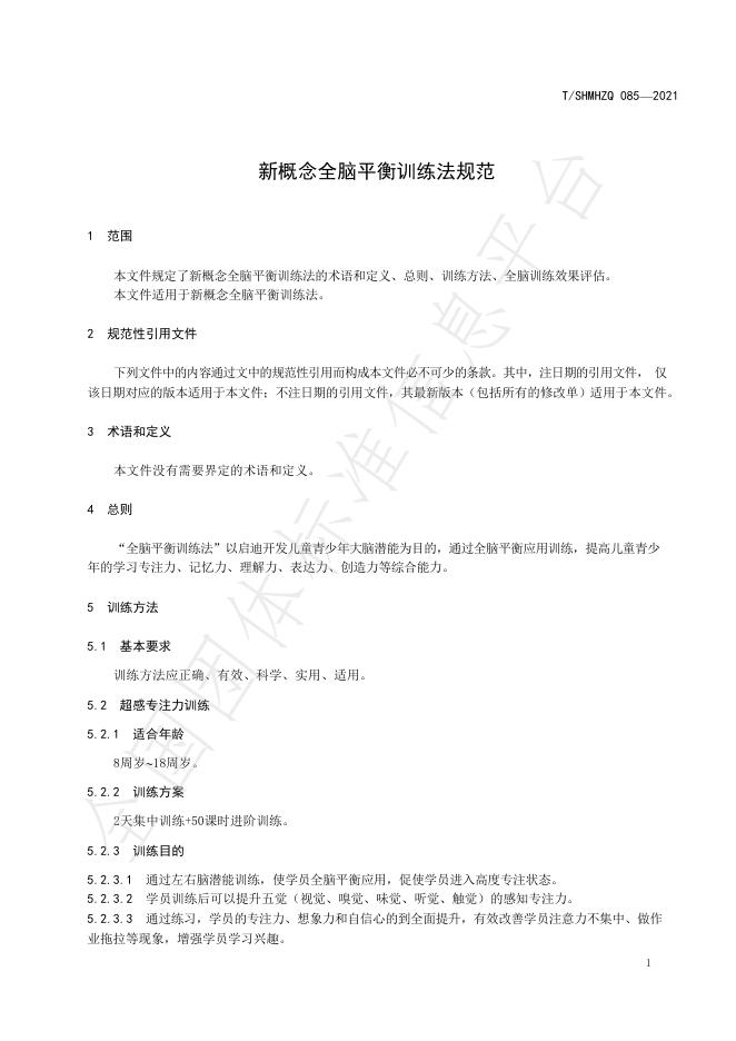 T/SHMHZQ 085-2021 标准预览