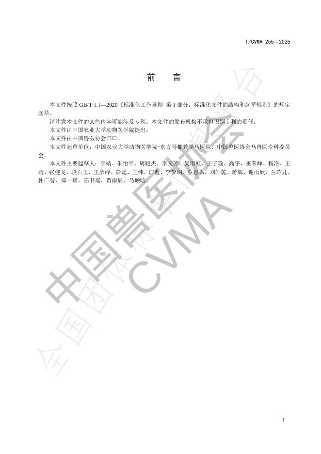 T/CVMA 255-2025 标准预览