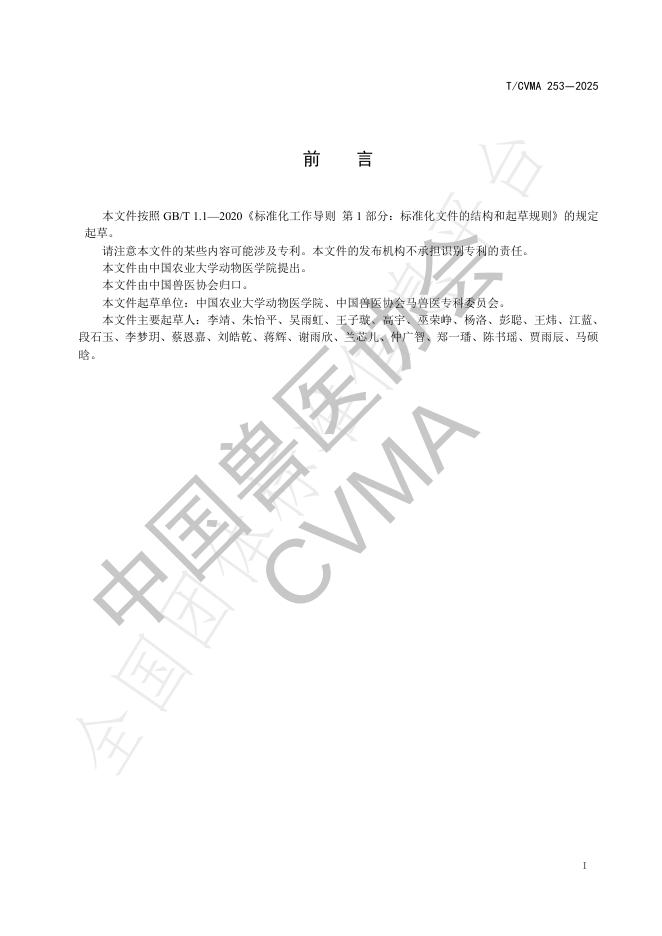 T/CVMA 253-2025 标准预览