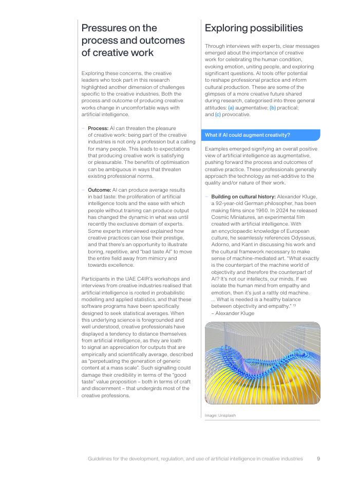迪拜未来基金会：2024年创意产业中的人工智能：开发、监管与应用指南报告（英文版）_第9页