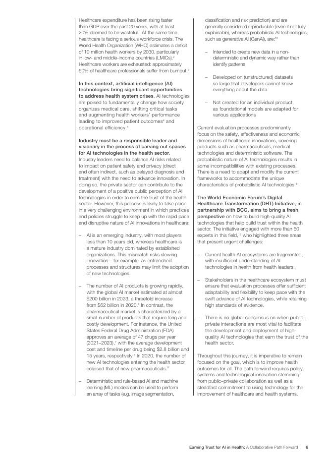世界经济论坛&BCG波士顿咨询：2025年医疗领域人工智能信任构建：协同推进之道白皮书（英文版）_第6页
