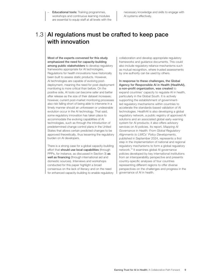 世界经济论坛&BCG波士顿咨询：2025年医疗领域人工智能信任构建：协同推进之道白皮书（英文版）_第9页