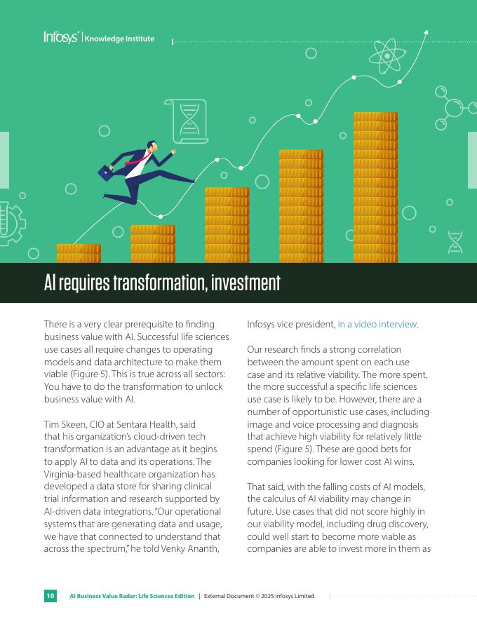 印孚瑟斯Infosys：2025年AI商业价值雷达：生命科学版（英文版）_第10页