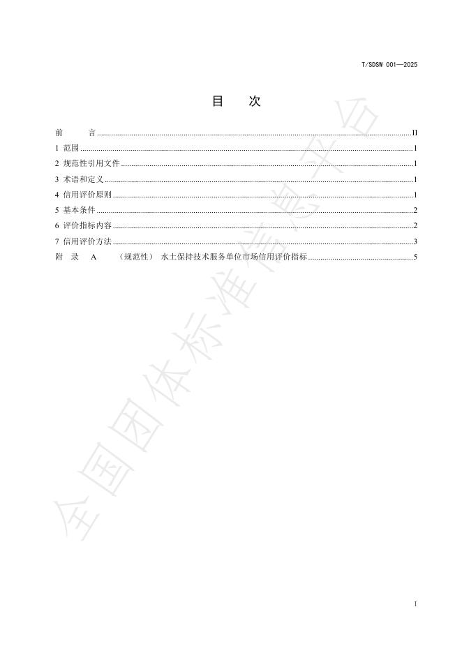 T/SDSW 001-2025 标准预览