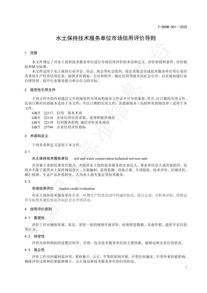 T/SDSW 001-2025 标准预览