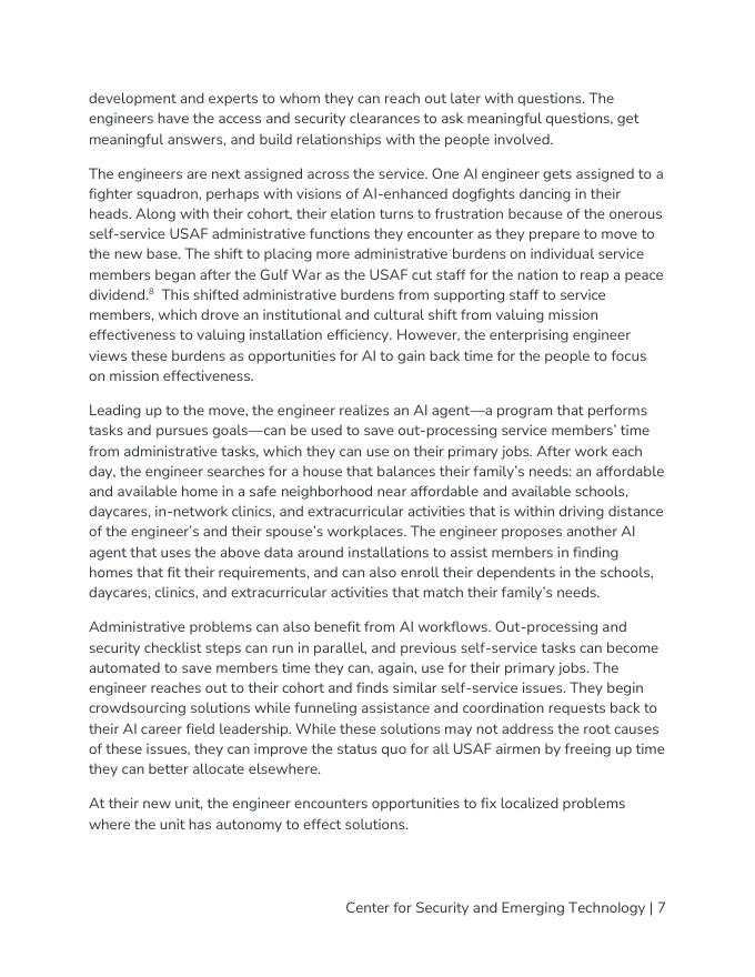 CSET：2025年空军中的人工智能领导-如果人工智能很重要，人民是不可或缺的报告（英文版）_第7页