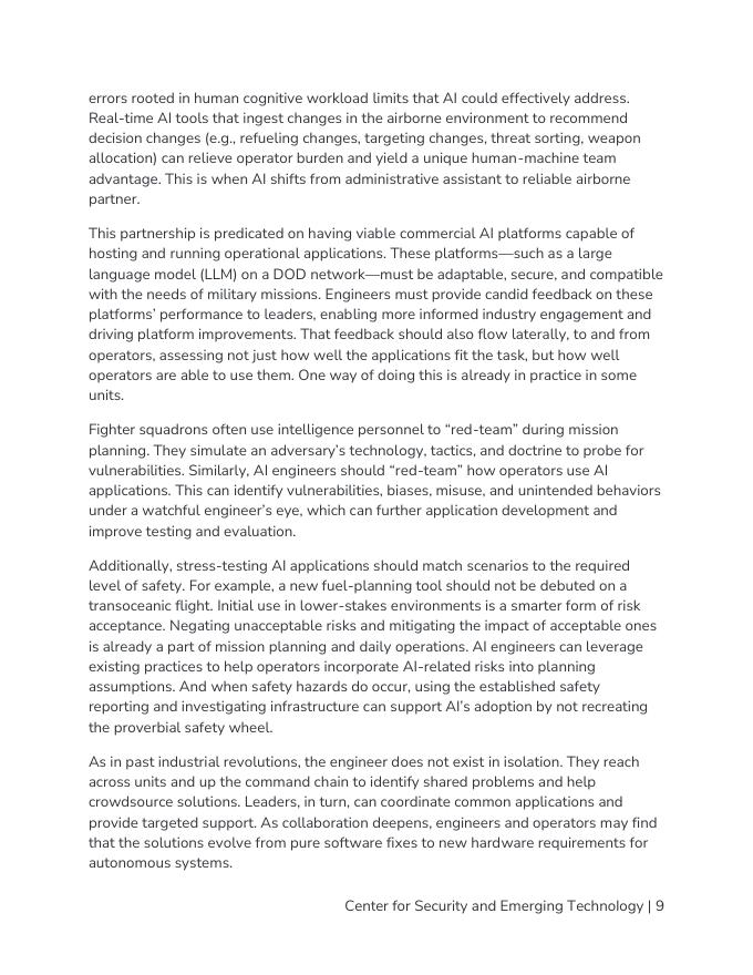 CSET：2025年空军中的人工智能领导-如果人工智能很重要，人民是不可或缺的报告（英文版）_第9页