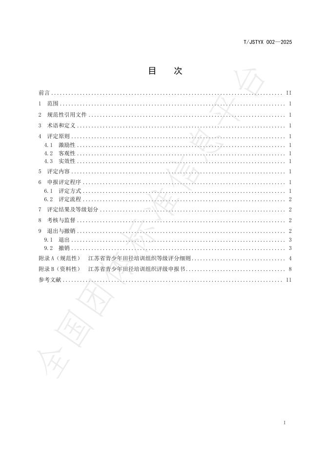 T/JSTYX 002-2025 标准预览