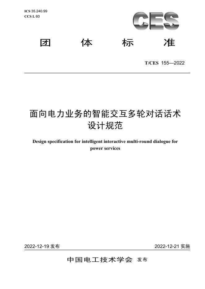 T/CES 155-2022 标准预览