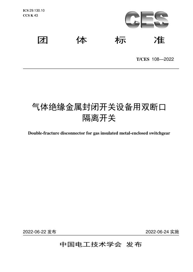 T/CES 108-2022 标准预览