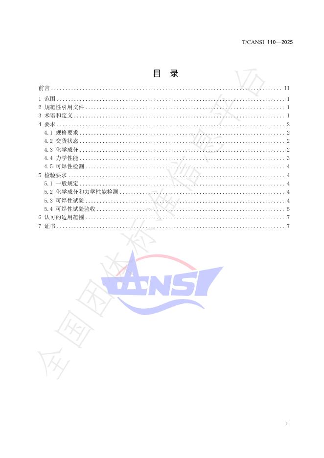 T/CANSI 110-2025 标准预览