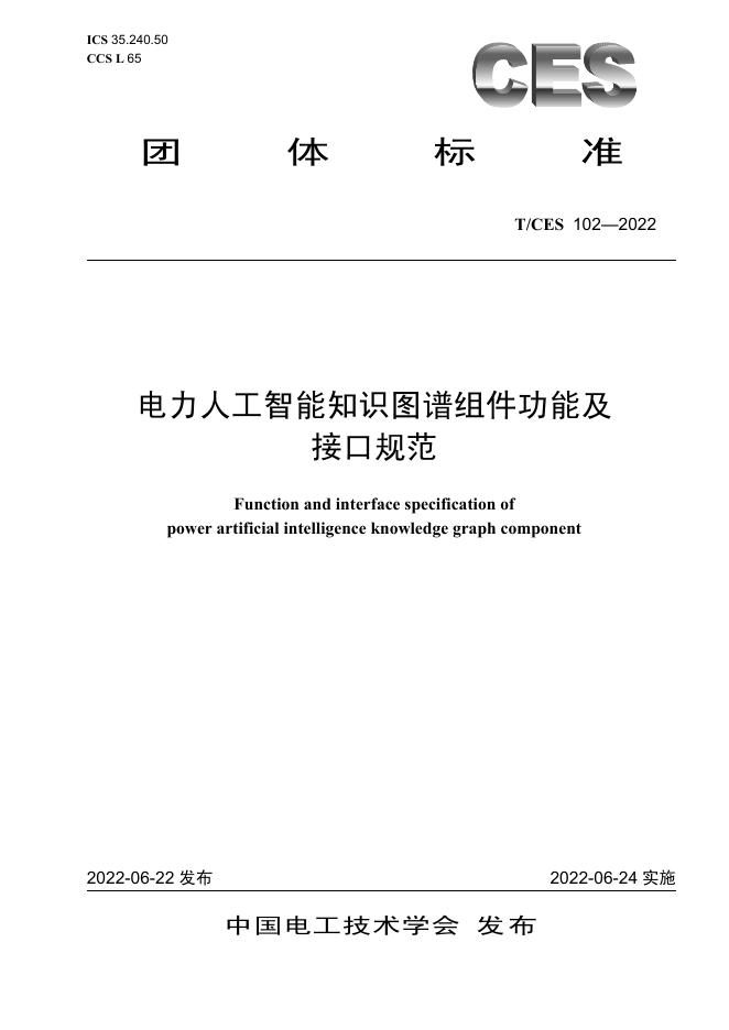 T/CES 102-2022 标准预览