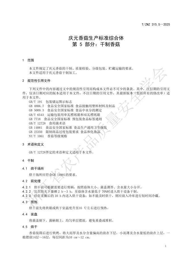T/ZNZ 315.5-2025 标准预览