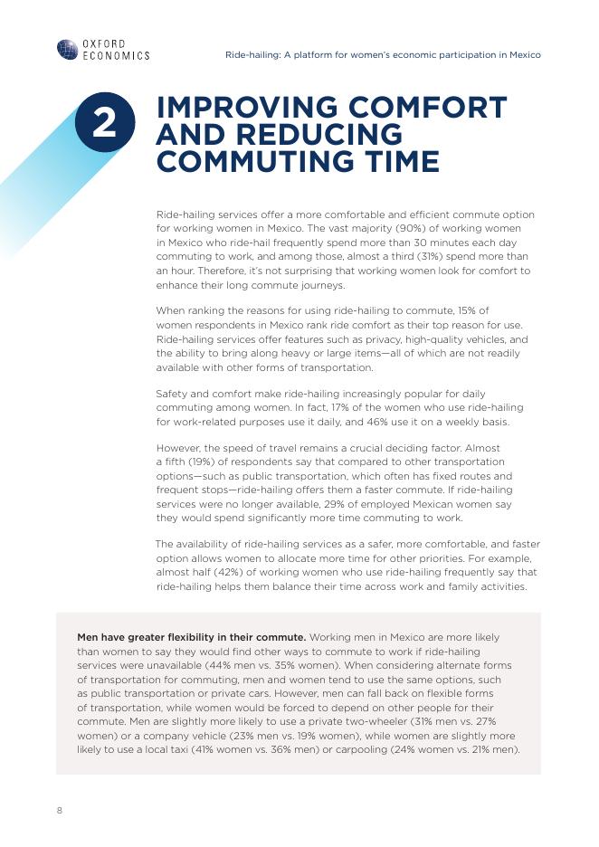 牛津经济研究院：2025年网约车平台：墨西哥女性经济参与路径研究报告（英文版）_第8页