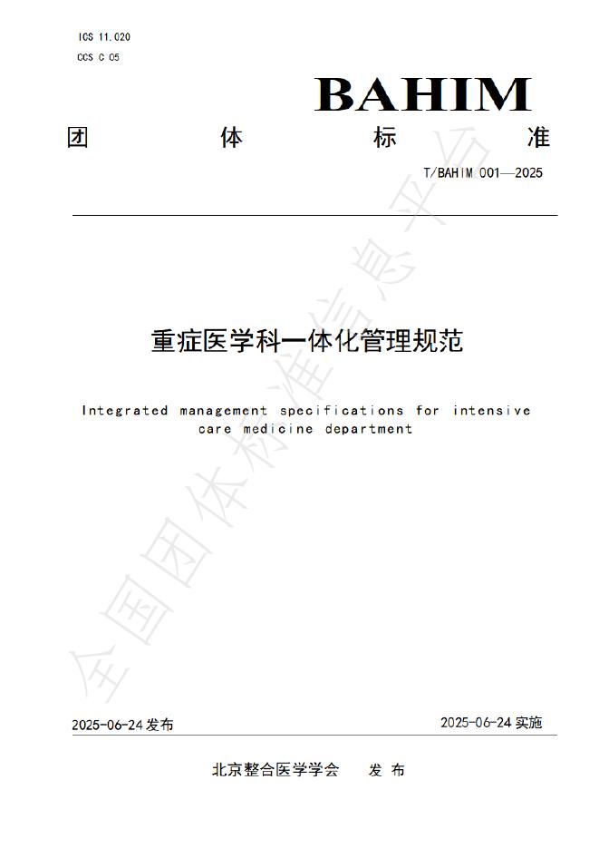 T/BAHIM 001-2025 标准预览
