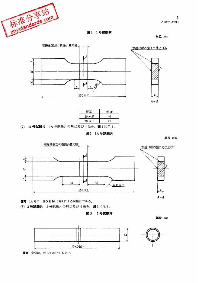 JIS Z3121-1990 标准预览