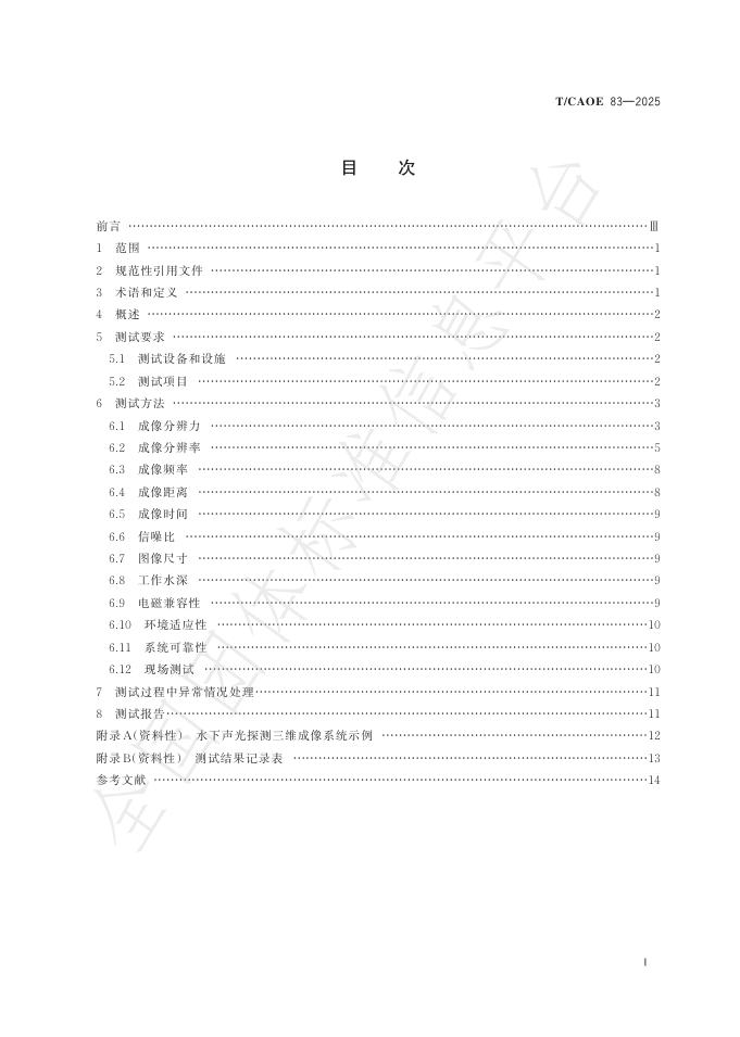 T/CAOE 83-2025 标准预览
