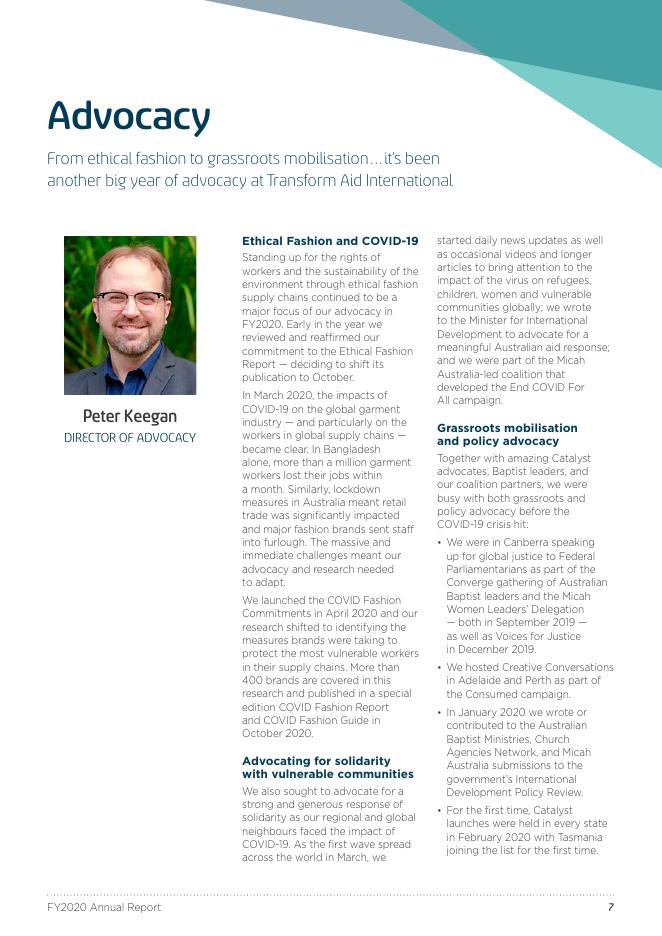 浸信会世界援助（Baptist World Aid）：2020年年度报告（英文版）_第7页