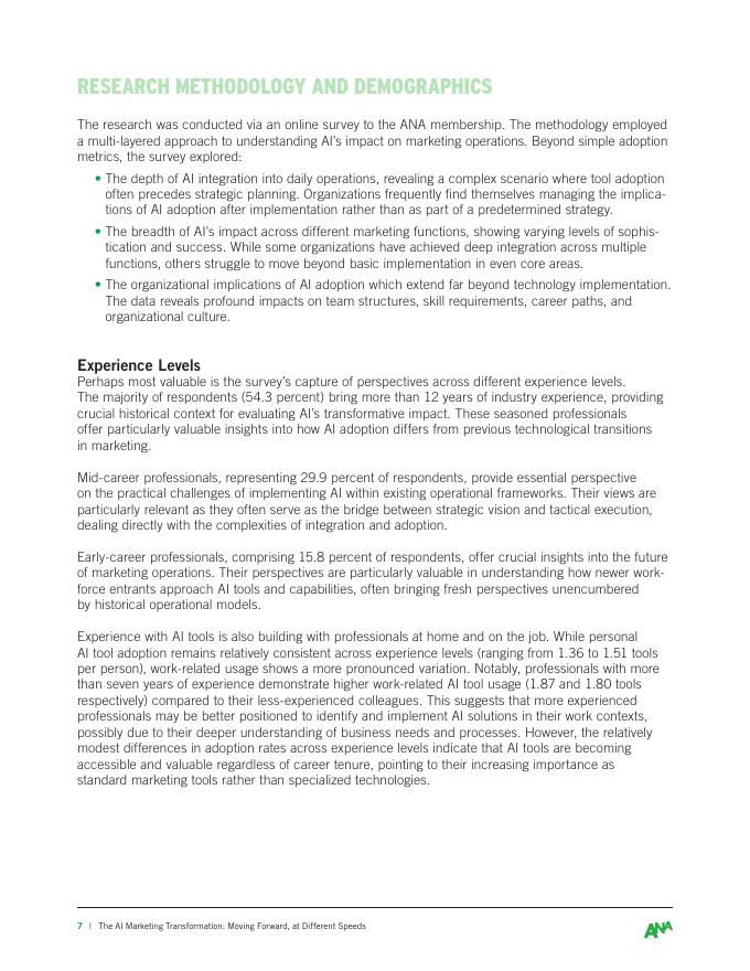 ANA：2025年人工智能营销转型：差异化进程下的分层演进报告（英文版）_第7页