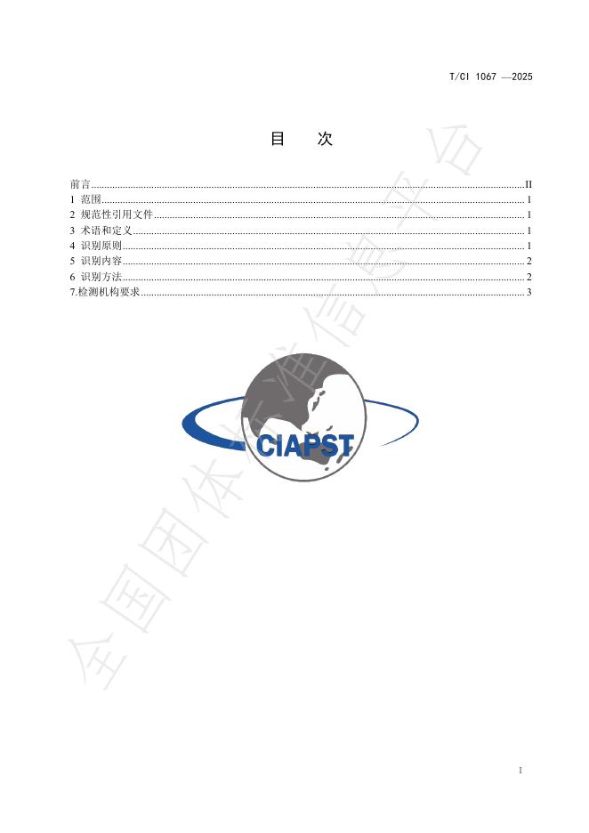 T/CI 1067-2025 标准预览