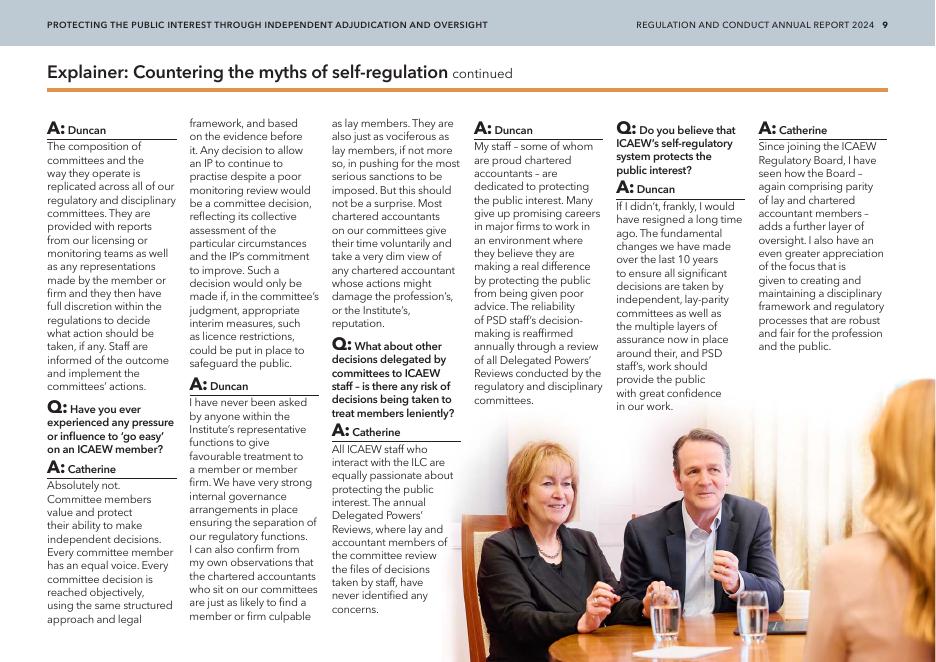 ICAEW：2024年的监管与行为规范年度报告（英文版）_第9页