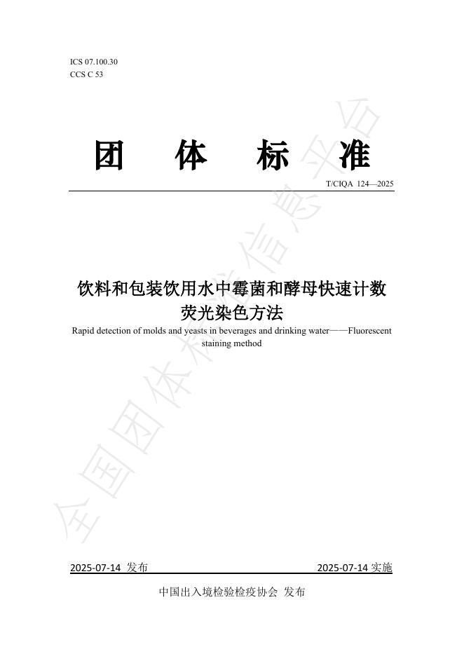 T/CIQA 124-2025 标准预览