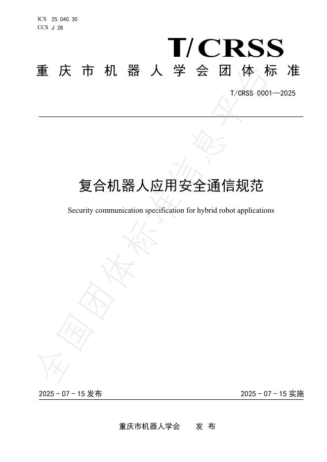 T/CRSS 0001-2025 标准预览